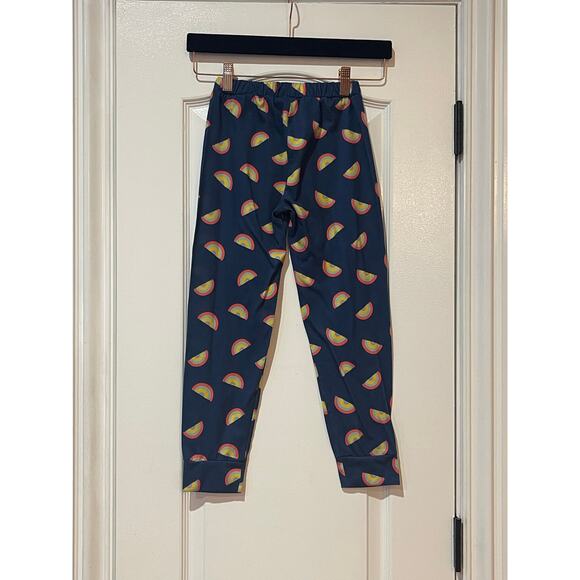 Girls Elastic Waist Rainbow Pajama Pants, Multicolor, Size  6/ 6X - Picture 3 of 4